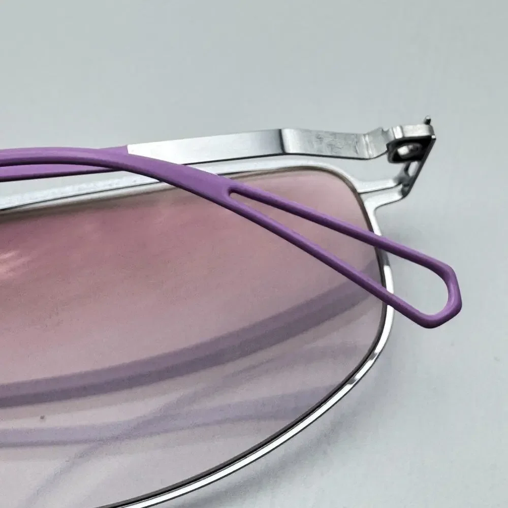 Mykita x Bernard Willhelm Sunglasses NAT C81 Col. 874 Chrome Aviator Frame 57mm